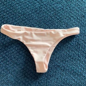Pink cheeky bikini bottoms